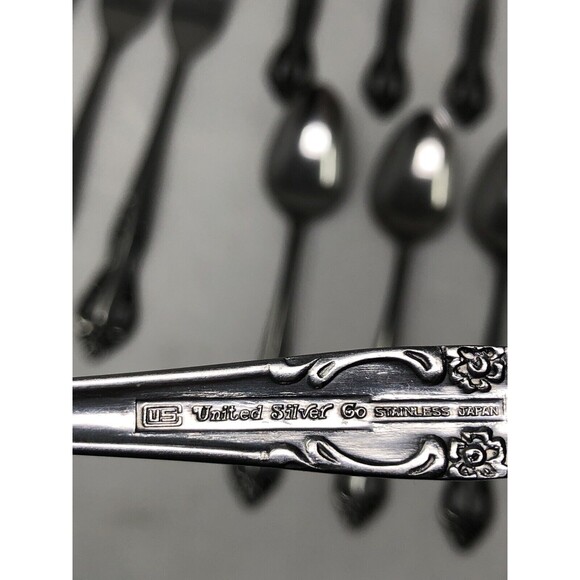 18 Pcs United Silver Co Acadia Stainless Flatware Replacement Forks Spoons Knive - Picture 9 of 9